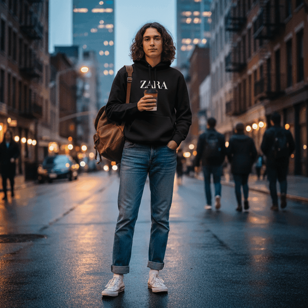 Virtual try-on result